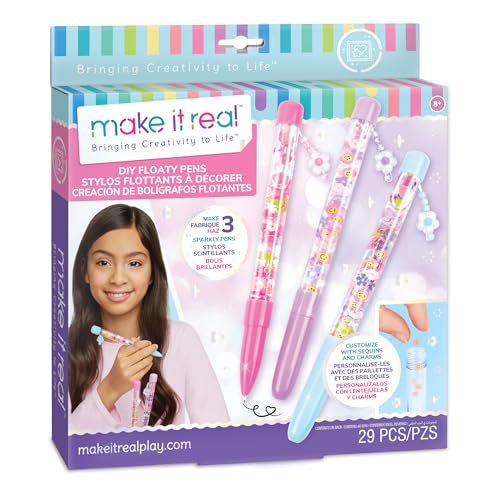 Make It Real – Crea Tus Boligrafos De Fantasía | Fabrica De Boligrafos | Laboratorio De Rotuladores | Set De Manualidades Niños | Regalo Niña 8 Años Y 10 Años | Regalos Originales Para Niñas
