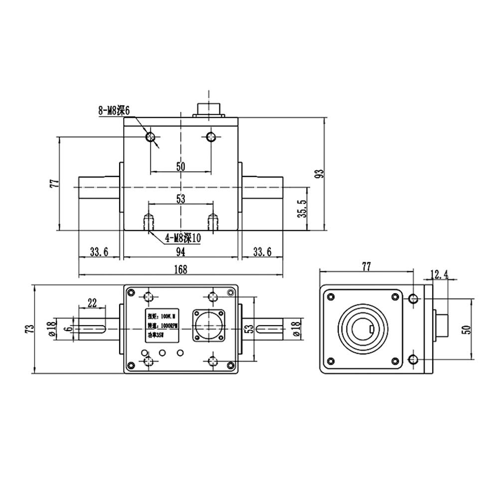 Cocoarm Dynamiczny Czujnik Skrętu z Wyświetlaczem OLED Czujnik Prędkości Silnika 5 N M Wyjście 10000 Obr./min Pomiar Bezkontaktowy od 14 do 122°F dla Inżynierów na Stanowisku Testowym Silników