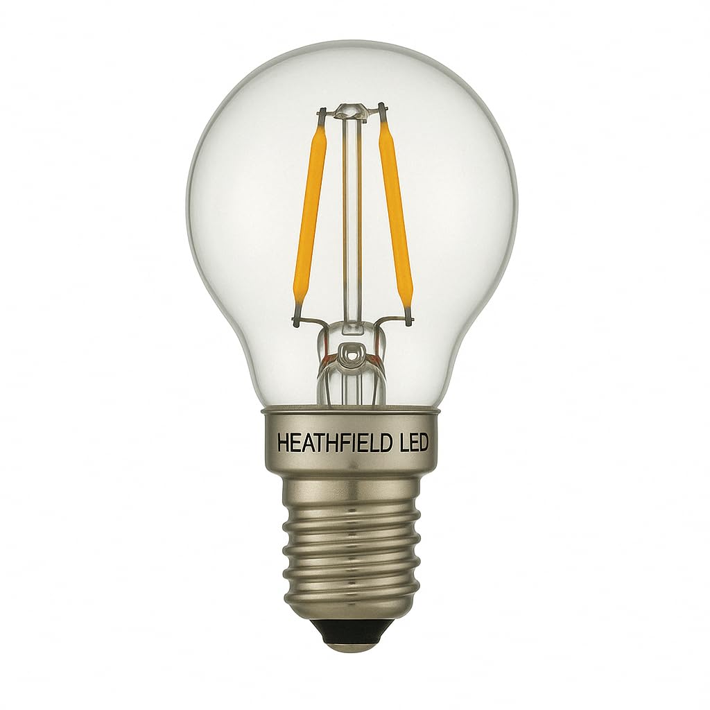 Heathfield LED Golf Ball Bulb, E14, 4.2W, 6000K Daylight White, Dimmable, Clear, 240V, Pack of 10