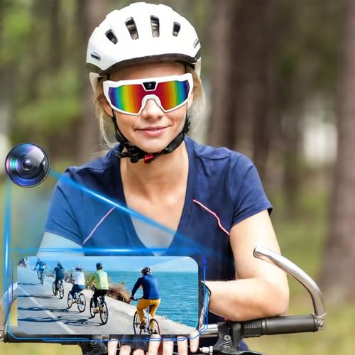 Lunettes de soleil de cyclisme HD 1080P avec stabilisation d'image intégrée - 6