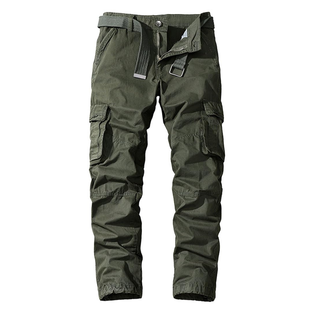 Vogrtcc Pantalones Cargo para Hombre, Pantalones Cargo Militares Multibolsillos para Exteriores De Longitud Completa