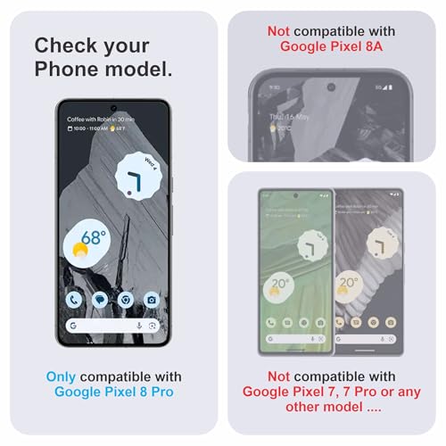 Image of TPU hydrogel Edge to Edge Screen Protector Guard For Google Pixel 8 Pro (6.7 Inch) With Installation Kit | Fingerprint Compatible | Edge to Edge Coverage