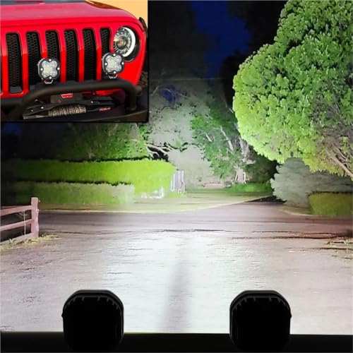 Focos de trabajo led 3 pulgadas 24V y 120W para faros delanteros de motos 5