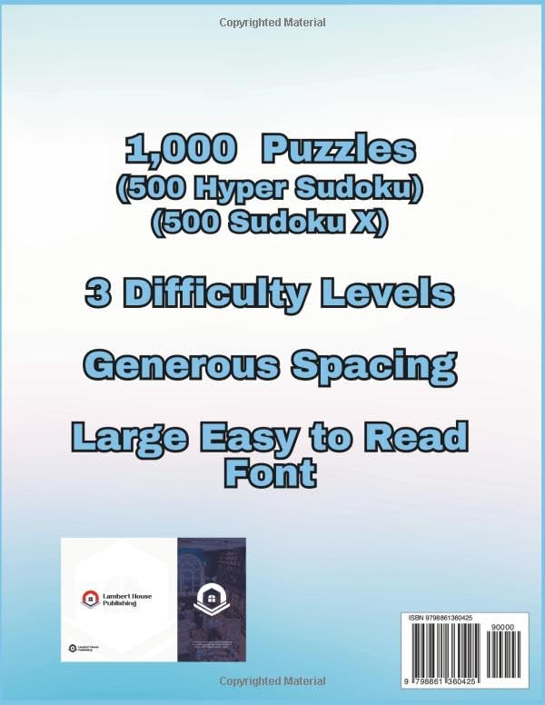 Vista 2 de Pappy's 1000 Hyper-X Sudoku Puzzles Volume 1