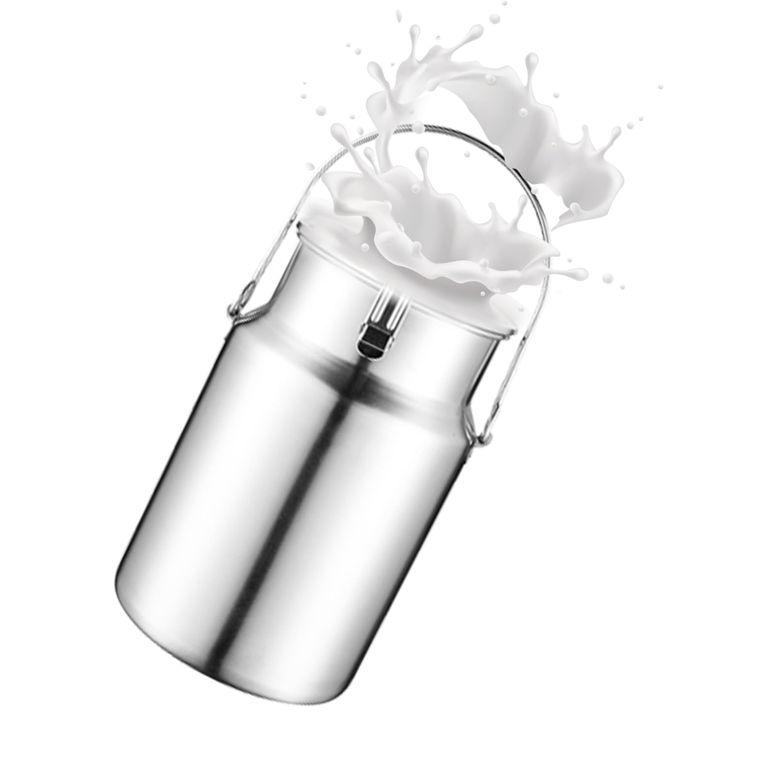 Pot à lait en acier inoxydable durable avec poignée ergonomique
