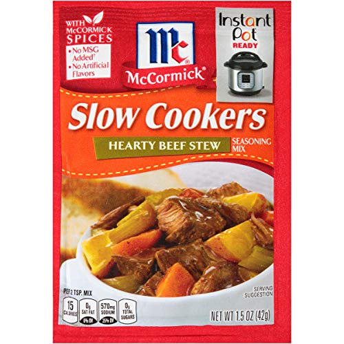 McCormick Slow Cookers Hearty Beef Stew Seasoning Mix, 1.5 oz (Pack of