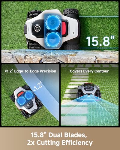 Image of DREAME LiDAR Robot Lawn Mower A3 AWD Pro 3500 +Garage+Blade Set