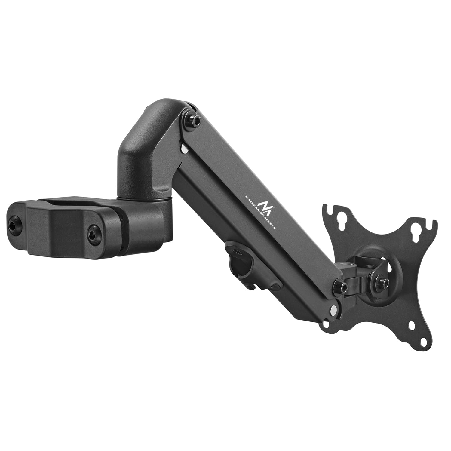 Support de Moniteur pour Tube/Poteau 28-60mm Maclean, 17-27'', 7kg Max, vérin à gaz, MC-459