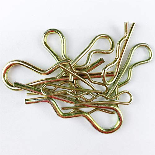 Ljzxx Stainless Steel Pin R-Pins 130Pcs Cotter Pins, Zinc Plated Steel Spring Fastener Assortment Kit, Heavy Duty Cotter Hairpin For Hitch Pin Lock System Fast And Durable #TOP3