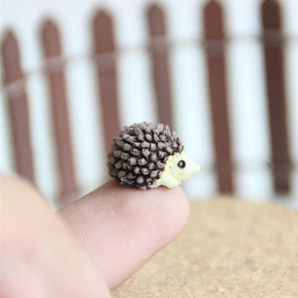 BHOOLU&GOOLU Cute Miniature Hedgehog for Dollhouse Decoration (Multicolour) -10 Pieces 4