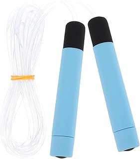 INOOMP Glowing Skipping Rope Indoor Jump Rope Glow Skipping Rope Glowing Jumping Rope Skipits for Kids Exercise Jump Rope Fitness Jump Rope Jump Rope for Outdoor Skipping Ropes Blue Cable