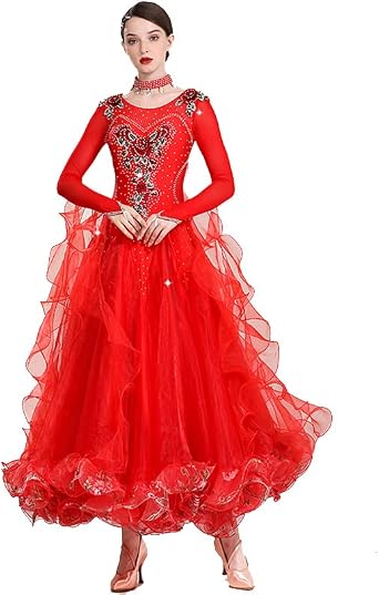 Ballroom Dancing Dresses Modern Competition Dancewear Waltz Tango Dance Dress