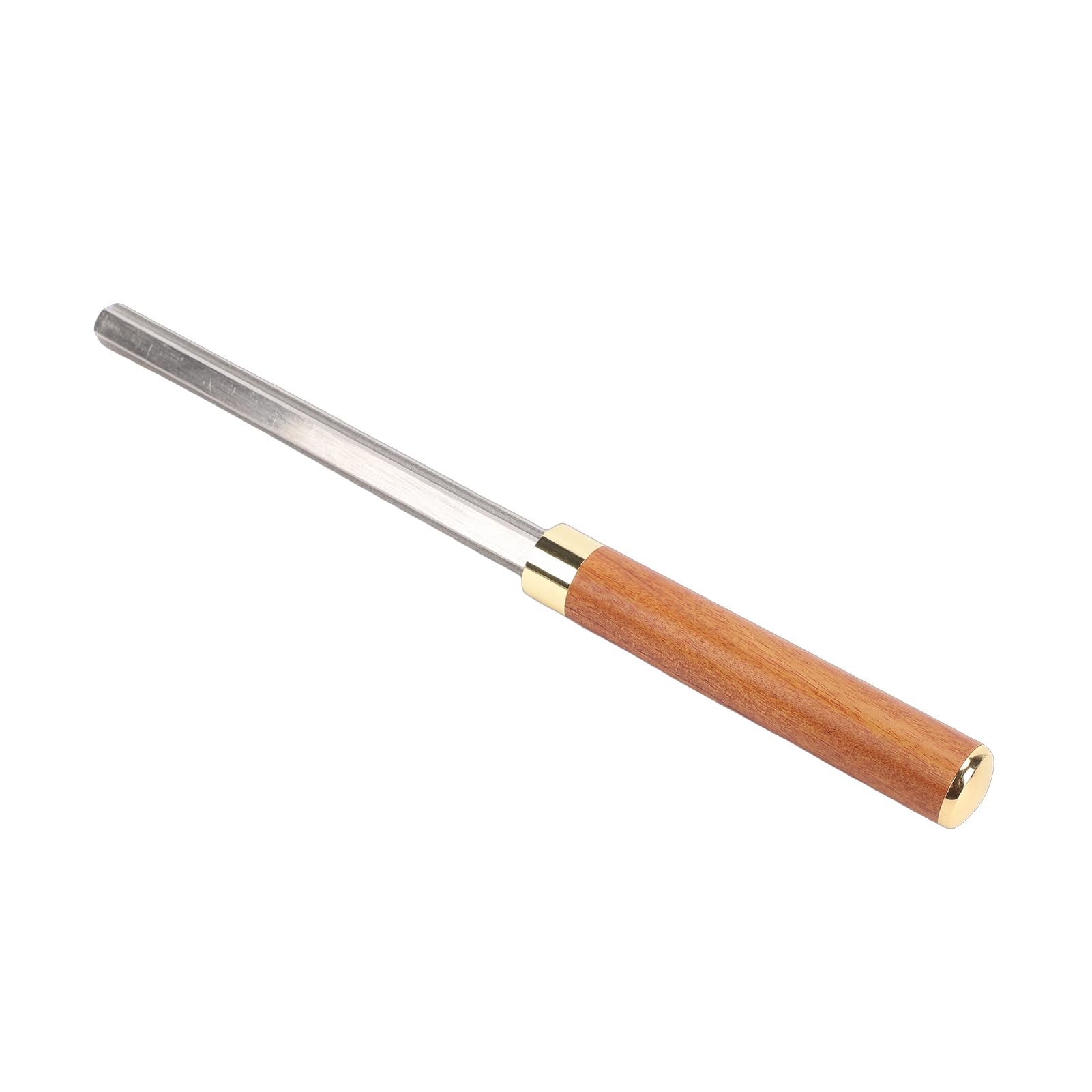 Narzędzie do Pilnika do Gryfów Gitarowych Diamond Grit z 3 Szczelinami, Stalowy Korpus do Progów Gitary Basowej, Konserwacja Lutnicza, rękojeść z Drewna z Kwasu Afrykańskiego,