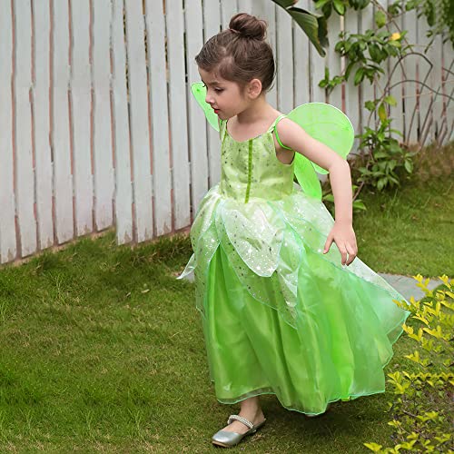 Axaxa Tinker Bell Halloween Costumes For Baby Girls Girls Fairy Costume Tinkerbell Costume For Girls Include Wings 2-11T #TOP5