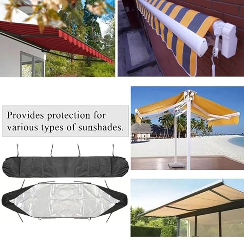 Funda Protectora Toldos alta gama 420D impermeable de 3m en elegante acabado negro 7