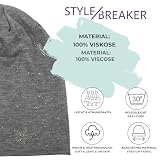styleBREAKER Damska czapka beanie z dżetami gwiazdki,Czarny