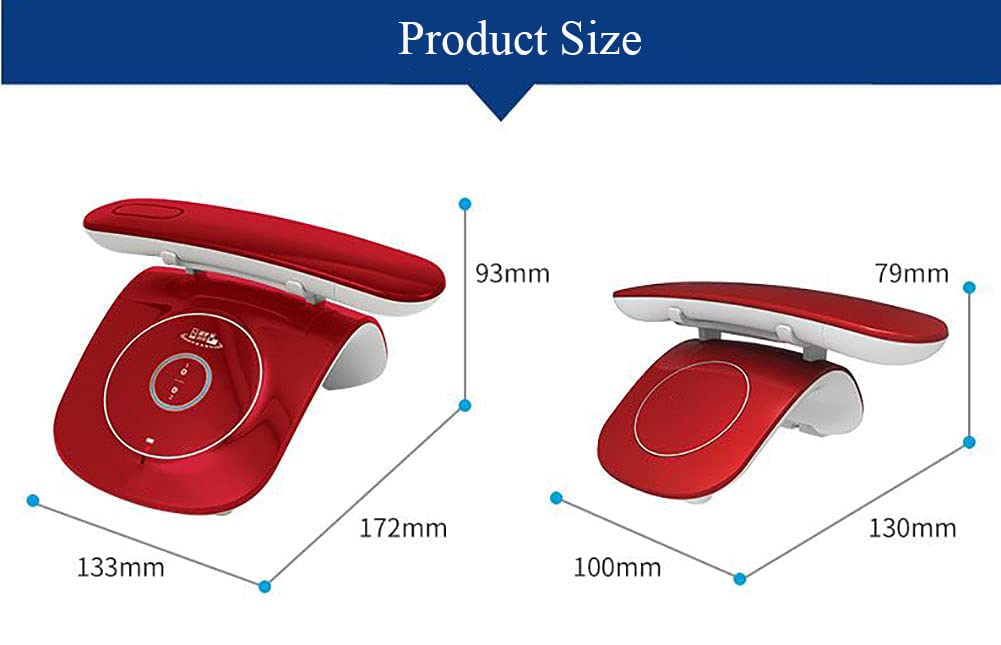 schnurloses Telefon mit anrufbeantworter, Digitales Schnurlostelefon,großem Display und Freisprechfunktion DECT-Telefon schnurlos für Router (Color:A3)