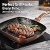 Alpine Cuisine 3-Piece Forged Aluminum Fry Pan Set – Nonstick Black & Gold Interior, Soft-Touch Handles, Includes Grill Pan & Skillet, Durable Heavy-Duty Cookware Set #1