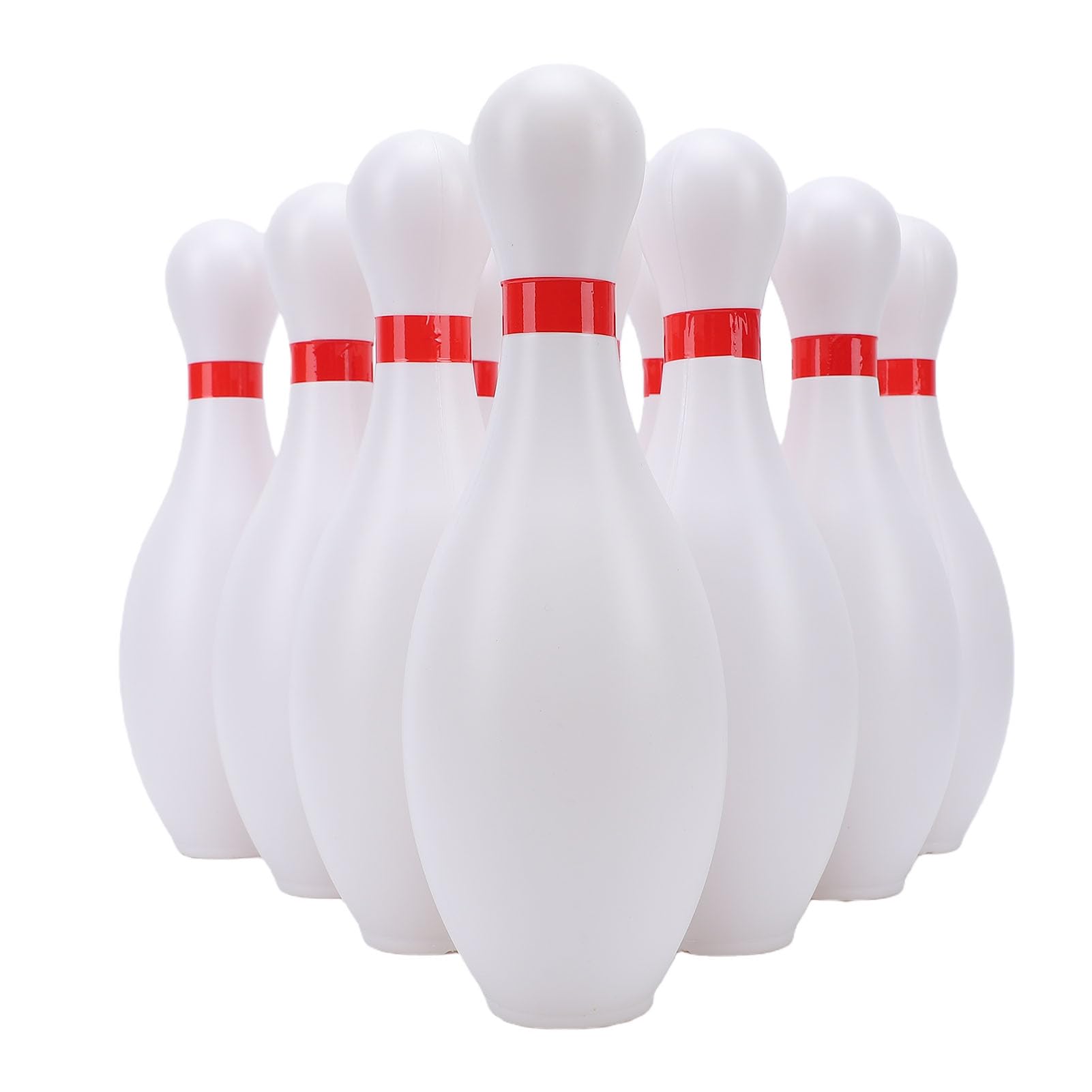 Tosuny Juego de Bolos para Niños, 10 Bolos de Plástico con 2 Bolas Ligeras, Divertido Juego de para Interiores y Exteriores para Niños Pequeños