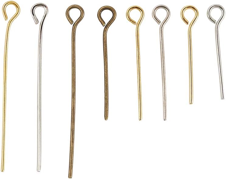 Craftdady 650pcs Mixed Color Open Eye Pins 16-30mm Iron Head Pins for Jewelry Making, Hole: 2mm image 4