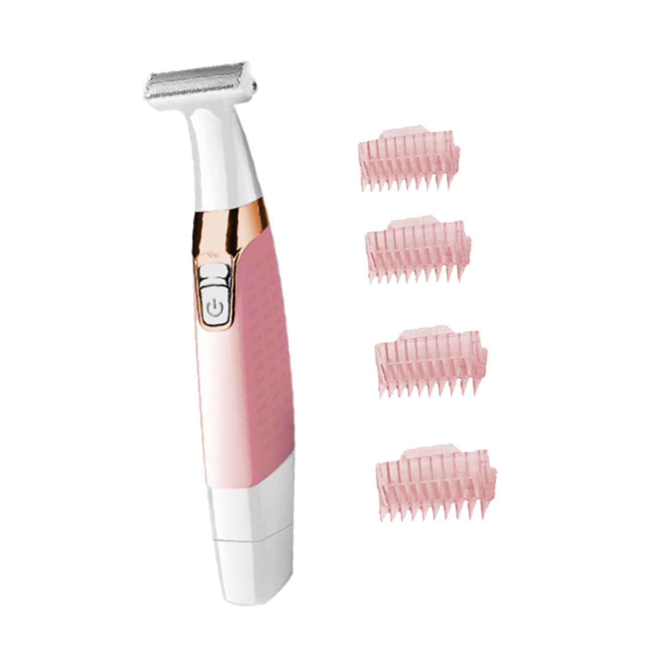 SHERCHPRY Epilatore Facciale Donna Rosa in Abs, Depilatore Elettrico Donna per Viso e Zona Bikini, Portatile da Borsa per Uso Quotidiano, No Tagli
