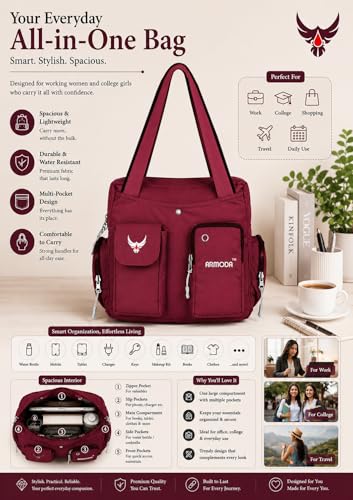 Image of ARMODA Double Pockets Glamour: Stylish Shoulder Bag for Ladies