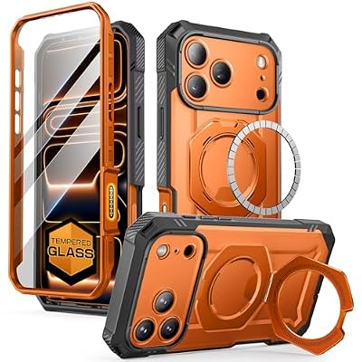 SUPCASE for iPhone 17 Pro Max Case with Tempered Glass Screen Protector