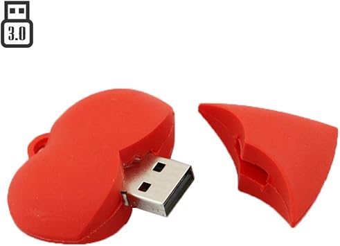 4GB Heart Model USB Flash Drive USB 3.0 Storage Device USB Flash Disk USB Drive USB 3.0 Memory Stick USB Stick U Disk Thumb Drive USB Flash Memory USB Disk Data Storage - Red
