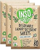 Eco Laundry Detergent Sheets (3 Pack) 240 Loads - No Plastic Jugs, Washer Sheets Detergent - Laundry Strips & Travel Laundry Detergent – 120 Sheets