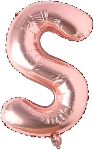 Globo de 40 pulgadas con letras del alfabeto de oro rosa con números de Mylar para fiesta, boda, despedida de soltera, cumpleaños, despedida de