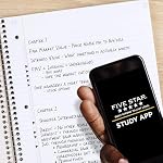 Five Star Spiral Notebook + Study App, 100 Sheets, 1 Subject, College Ruled Paper, Fights Ink Bleed, Water Resistant Cover, 820337-ECM, Purple, Pink, White & Green, 8-1/2" x 11", 4 Pack - Image 4
