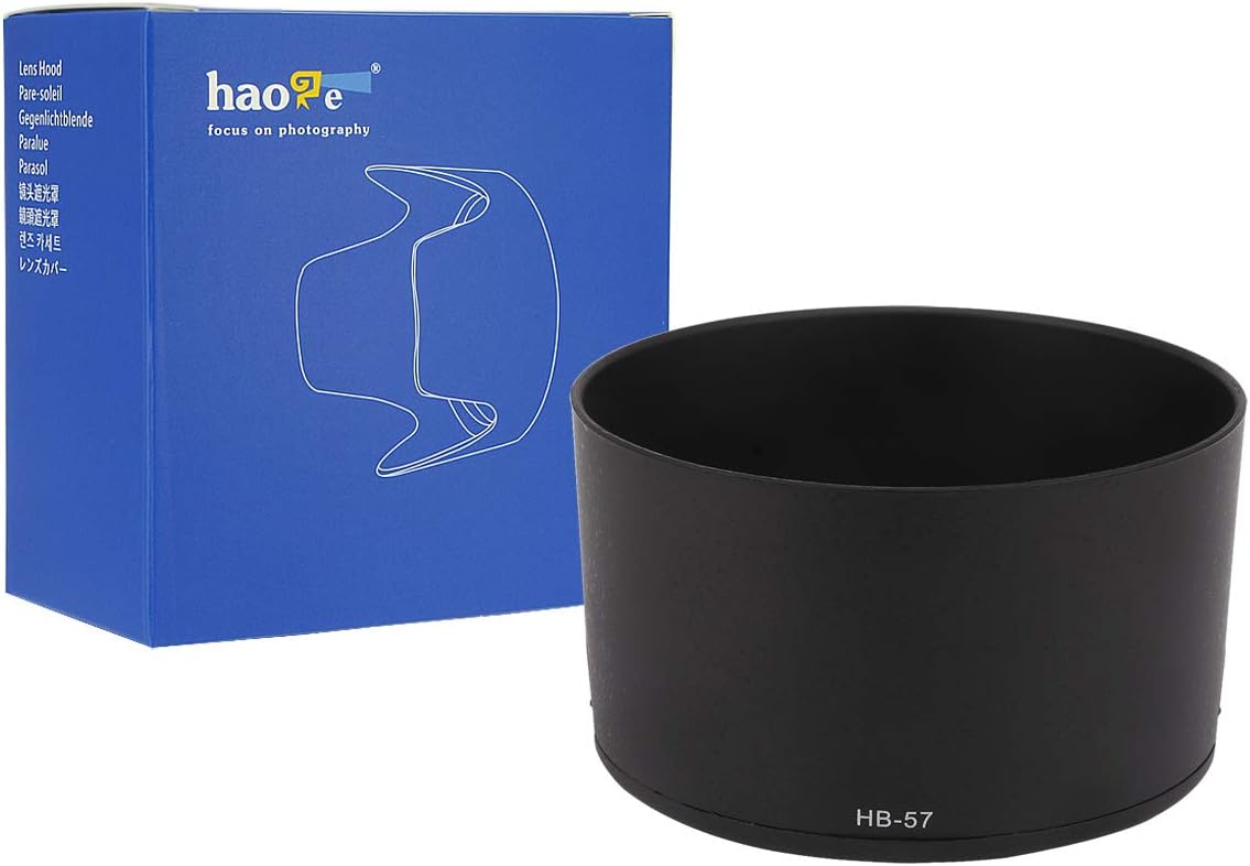 Haoge Bayonet Lens Hood for Nikon Nikkor AF-S 55-300mm f4-5.6G ED VR DX Lens Replaces Nikon HB-57