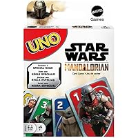 Mattel Games UNO Mandalorian Juego de Cartas, Juego de Mesa para