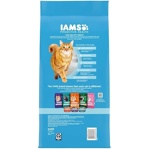 IAMS, Proactive Health Chicken Flavor Healthy Weight Adult Dry Cat Food, 115.68 Ounce - Thumbnail 2