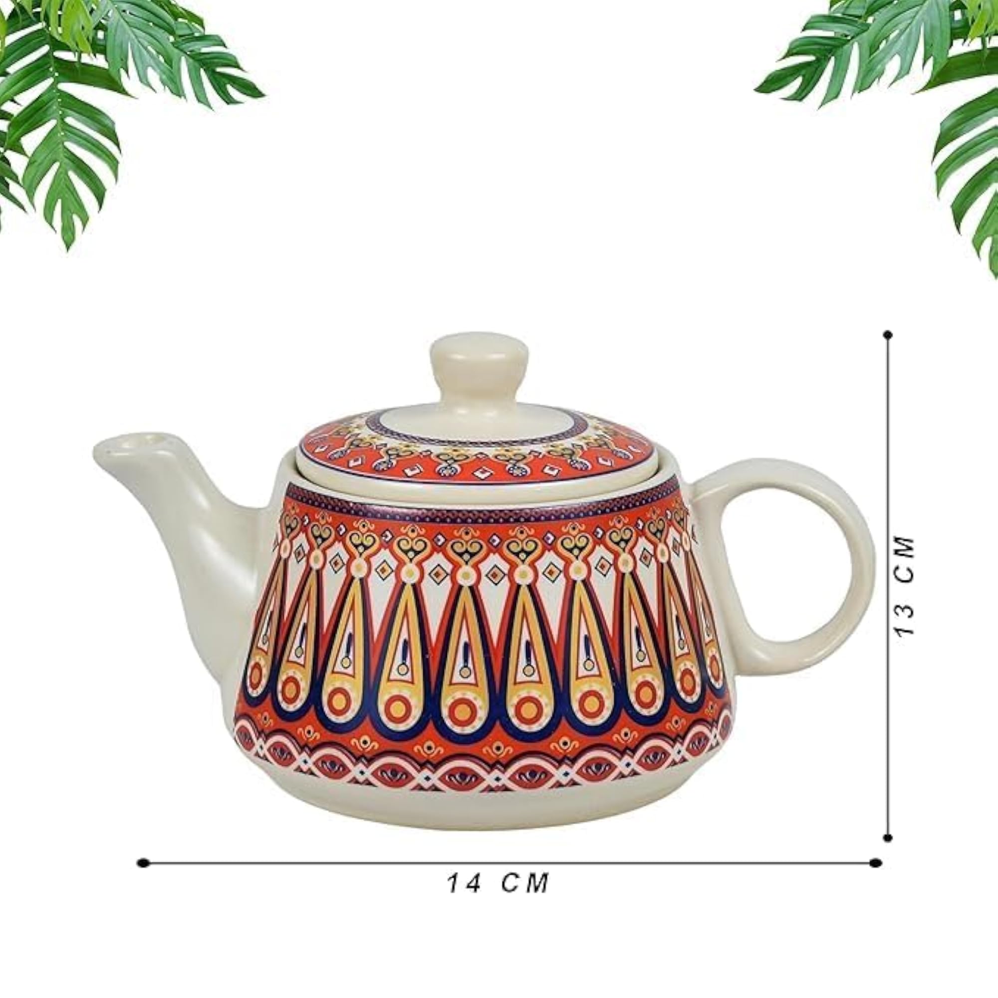 La'moule Ceramic Tea Set with Deer Pattern