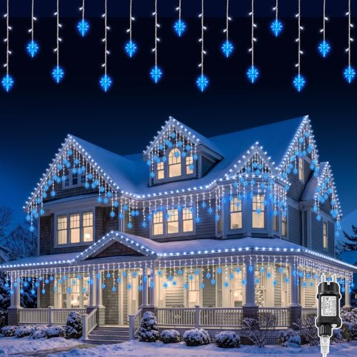 Cadena de luces LED cortina de luz de estrellas ventana navideña 6m 120 LED
