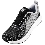 Mens Trainers Running Shoes, Wide Toe Box Runing Trainers Men Lightweight Breathable Sneakers Sport Shoes Black