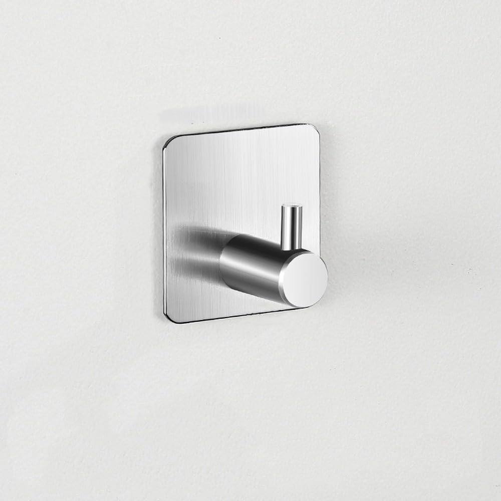 VVW&LIU 304 Stainless Steel Heavy Duty Towel Rack,Bath Towel Rod,Towel Ring,Toilet Paper Holder,Adhesive Hook,Bathrobe Hook, Wall Mou