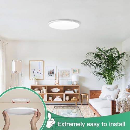 Image of Brightever 9 Inch Flush Mount LED Ceiling Light Fixture, Dimmable, 1800LM