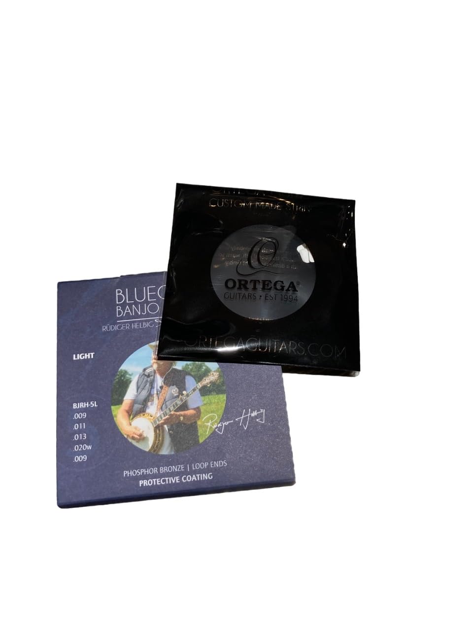 Ortega Guitars Bluegrass Banjo Strings, Rüdiger Helbig Signature Set Light, Banjo, 5-String, Loop Ends Phosphore Bronze