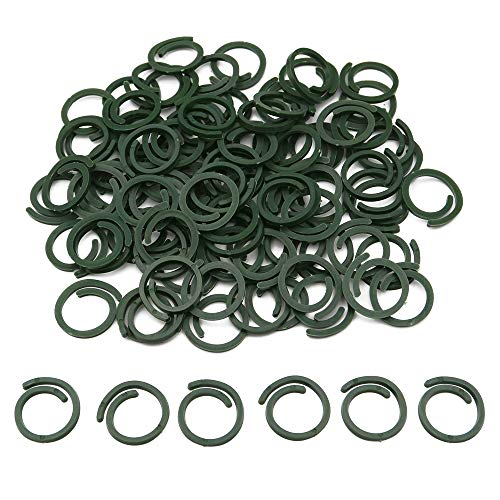 KINGLAKE 100 Anillos de plástico para Plantas con Tallo Flexible ...