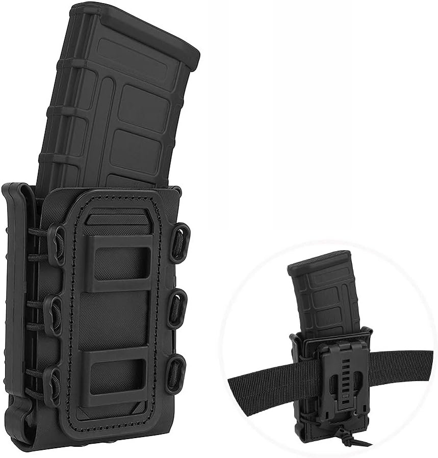 KRYDEX Magazine Pouch 5.56 with Belt Clip 7.62mm Open Top Mag Pouch