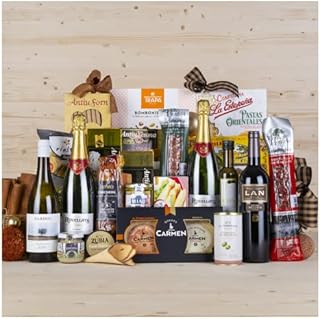 Assortiment de Noël | Turrones, Vins, Embutids, Chocolats et plus | Cadeau pour surprendre vos proches