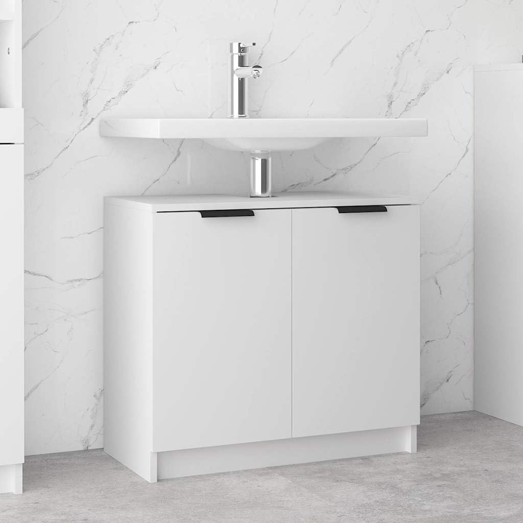 Mobile da bagno bianco, 64,5 x 33,5 x 59 cm, mobiletto
