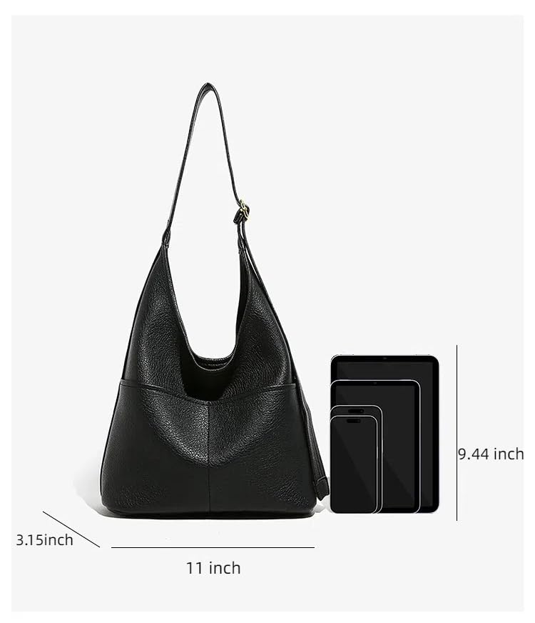 Bolso Tote Grande de Cuero Vegano Suave para Mujer miniatura 4