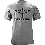 Army Aviation Branch Insignia Winged Propeller Veteran Graphic T-Shirt