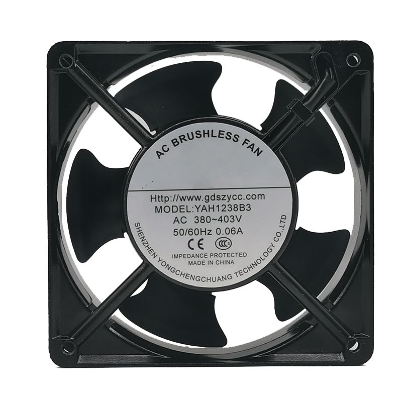 Ventilador de refrigeración industrial YCCFAN YAH1238B3 axial 2600RPM axial fan 380V