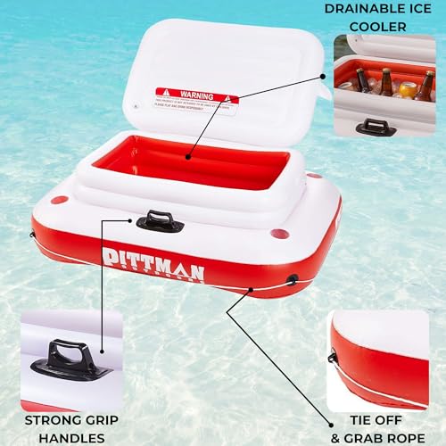 Pittman – Floating Ice Chest for River – Large 72 Can Floating Cooler for River, Pools or Lake – Ideal Cooler Floats for River Floating, tubing or just Chilling on The River