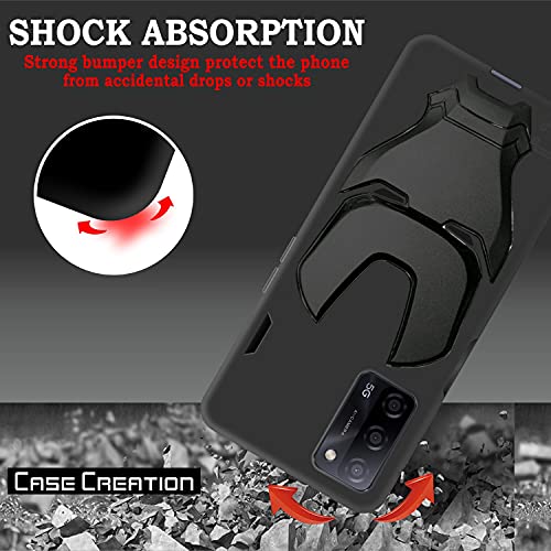 Image of COVERLY Official 3D Smooth Feel Avengers Logo Mask soft Rugged Grip TPU silicone Iron Man Engraved Cartoon Movie Engraved Silicone rubber Matte Strong back cover for Oppo A53s (2020) -HD Black Avenger