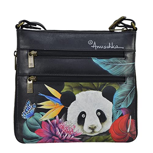 Anuschka Women’s Original Hand-Painted Leather Expandable Travel Crossbody2